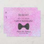 Invitation Serez-vous mon Groomsman ? (Devant / Derrière)