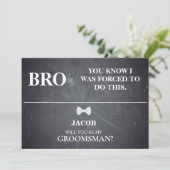 Invitation Serez-Vous Mon Groomsman ? (Debout devant)