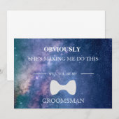 Invitation Serez-Vous Mon Groomsman ? (Devant / Derrière)
