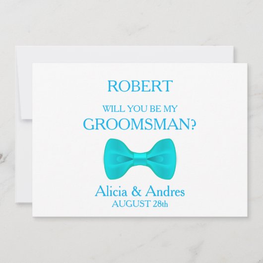 Invitation Serez-vous mon Groomsman ? (Devant)