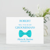 Invitation Serez-vous mon Groomsman ? (Debout devant)