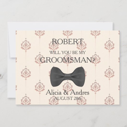 Invitation Serez-vous mon Groomsman ? (Devant)