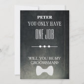 Invitation Serez-Vous Mon Groomsman ? (Devant)