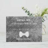 Invitation Serez-Vous Mon Groomsman ? (Debout devant)