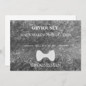 Invitation Serez-Vous Mon Groomsman ? (Devant / Derrière)