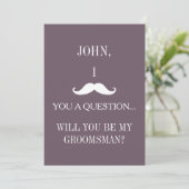 Invitation Serez-vous mon Groomsman ? (Debout devant)