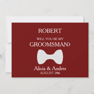 Invitation Serez-vous mon Groomsman ?