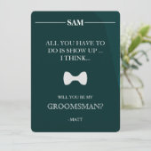 Invitation Serez-Vous Mon Groomsman ? (Debout devant)