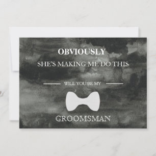 Invitation Serez-Vous Mon Groomsman ?