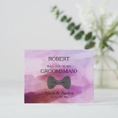 Invitation Serez-vous mon Groomsman ? (Debout devant)