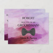 Invitation Serez-vous mon Groomsman ? (Devant / Derrière)