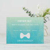 Invitation Serez-Vous Mon Groomsman ? (Debout devant)