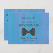 Invitation Serez-vous mon Groomsman ? (Devant / Derrière)
