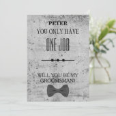 Invitation Serez-Vous Mon Groomsman ? (Debout devant)