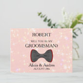 Invitation Serez-vous mon Groomsman ? (Debout devant)