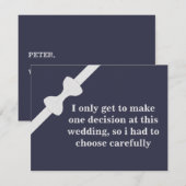 Invitation Serez-vous mon Groomsman ? (Devant / Derrière)