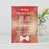 Invitation Serez-Vous Mon Groomsman ? (Debout devant)