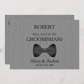 Invitation Serez-vous mon Groomsman ? (Devant / Derrière)