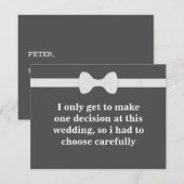 Invitation Serez-vous mon Groomsman ? (Devant / Derrière)