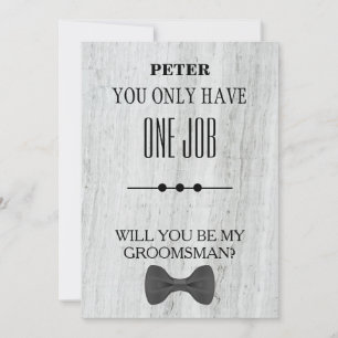 Invitation Serez-Vous Mon Groomsman ?