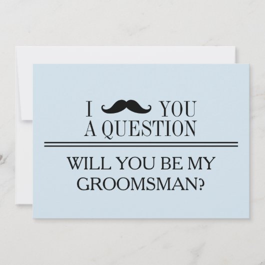 Invitation Serez-vous mon Groomsman ? (Devant)