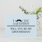 Invitation Serez-vous mon Groomsman ? (Debout devant)