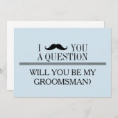 Invitation Serez-vous mon Groomsman ? (Devant / Derrière)