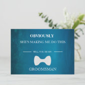 Invitation Serez-Vous Mon Groomsman ? (Debout devant)