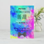 Invitation Serez-Vous Mon Groomsman ? (Debout devant)