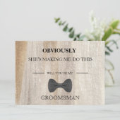 Invitation Serez-Vous Mon Groomsman ? (Debout devant)