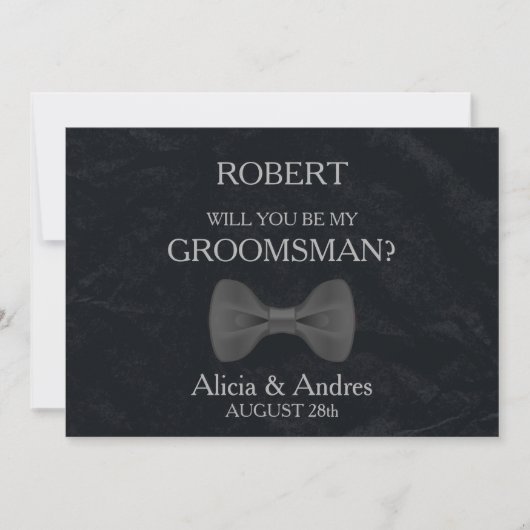 Invitation Serez-vous mon Groomsman ? (Devant)