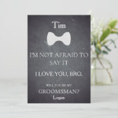 Invitation Serez-Vous Mon Groomsman ? (Debout devant)