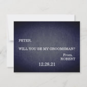 Invitation Serez-vous mon Groomsman ? (Dos)