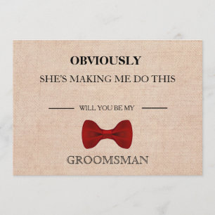 Invitation Serez-Vous Mon Groomsman ?