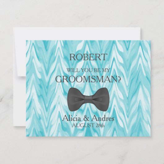 Invitation Serez-vous mon Groomsman ? (Devant)