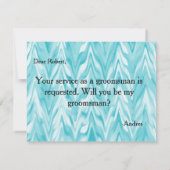 Invitation Serez-vous mon Groomsman ? (Dos)
