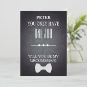 Invitation Serez-Vous Mon Groomsman ? (Debout devant)