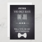 Invitation Serez-Vous Mon Groomsman ? (Devant / Derrière)