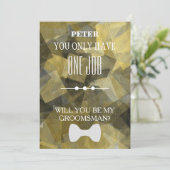 Invitation Serez-Vous Mon Groomsman ? (Debout devant)