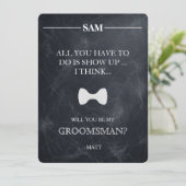 Invitation Serez-Vous Mon Groomsman ? (Debout devant)