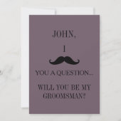 Invitation Serez-vous mon Groomsman ? (Devant)
