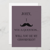 Invitation Serez-vous mon Groomsman ? (Devant / Derrière)