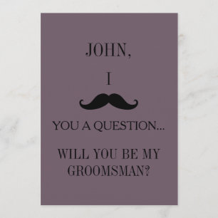 Invitation Serez-vous mon Groomsman ?
