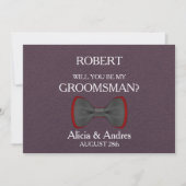 Invitation Serez-vous mon Groomsman ? (Devant)