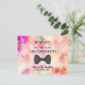 Invitation Serez-vous mon Groomsman ? (Debout devant)