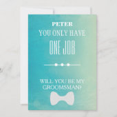 Invitation Serez-Vous Mon Groomsman ? (Devant)