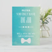 Invitation Serez-Vous Mon Groomsman ? (Debout devant)