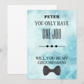 Invitation Serez-Vous Mon Groomsman ? (Devant / Derrière)