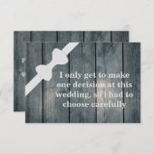 Invitation Serez-vous mon Groomsman ? Arrière - plan en bois  (Devant / Derrière)