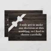 Invitation Serez-vous mon Groomsman ? Arrière - plan en bois (Devant / Derrière)